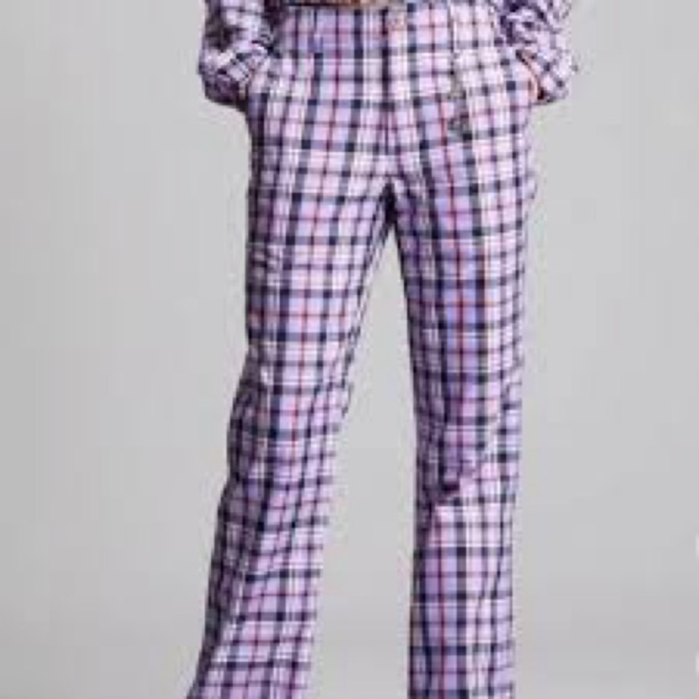 🟣Teddy Fresh Purple Plaid Pants🟣